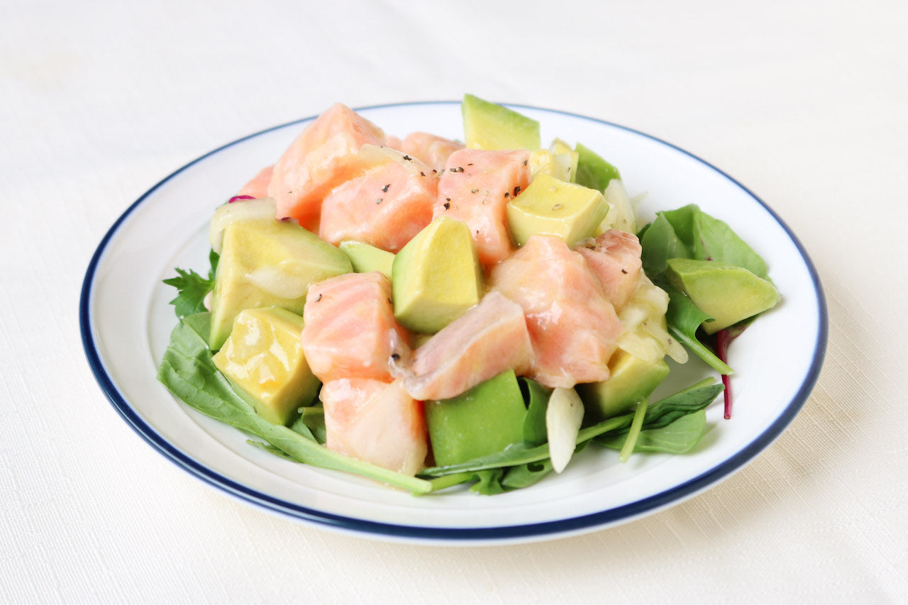 ＜Yuzu Mai Uponzu＞ Marinated Salmon and Avocado Salad Fundodai Online